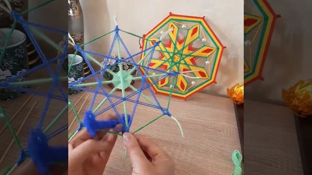 Мандала 8 лучей, для начинающих.  Часть 3.