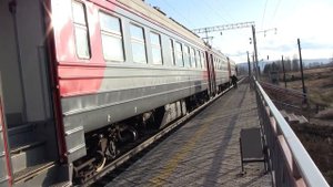 Электропоезд ЭР9Т 740 Улан Удэ  Мысовая  Вос  Сиб  жд