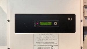 SolaX X1 Solar Inverter No Utility Message