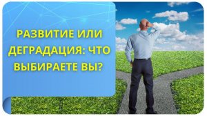 Развитие или деградация: что выбираете вы?