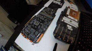AORUS 1080 TI 11GB Gigabyte замена термопасты и термопрокладок