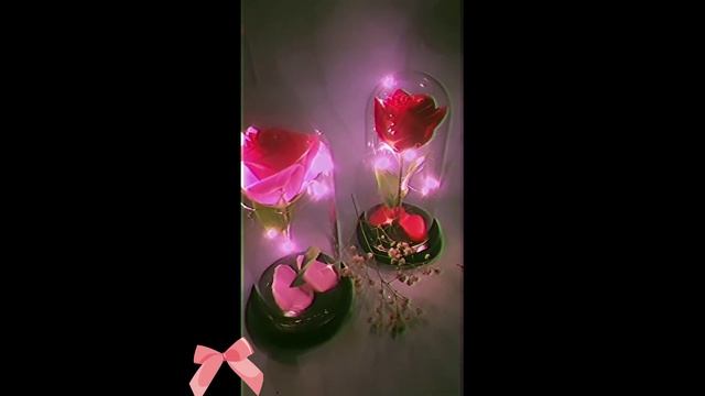 Роза в колбе с Led подсветкой ночник подарок на 8 марта смотреть онлайн