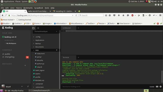 tutorial install yii2 di koding com смотреть онлайн