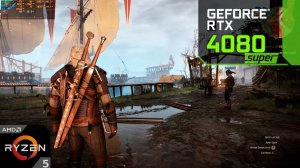The Witcher 3 : RTX 4080 SUPER + Ryzen 7500F : 2K Ultra Graphics, RTX ON, DLSS 3 ON/OFF