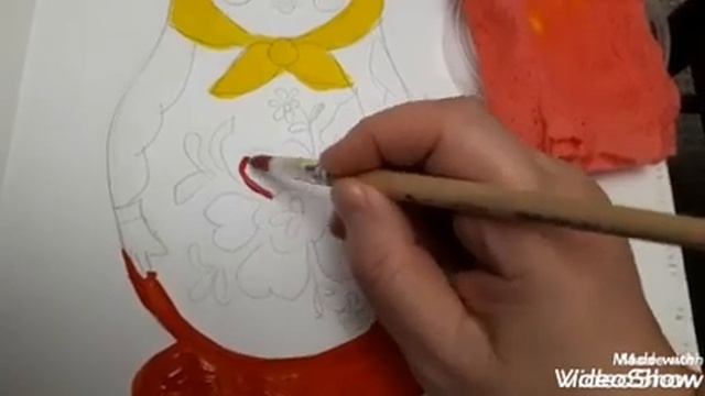 мастер класс роспись матрешки смотреть онлайн