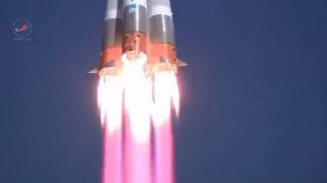Взлёт ракеты с космодрома восточный