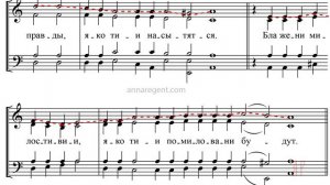 ВО ЦАРСТВИИ ТВОЕМ (БЛАЖЕННЫ), Распопов - Сопрановая партия