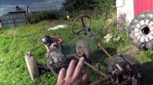 Самодельный Багги с двигателем от мотоблока . Серия #2