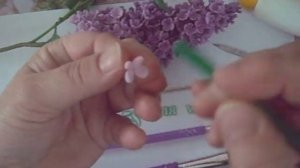 Сирень из холодного фарфора. Мастер класс для Маминой страницы