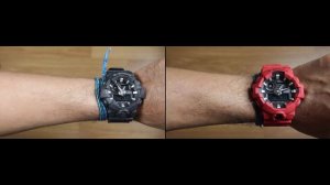 CASIO G-SHOCK GA-700-1B VS G-SHOCK GA-700-4A