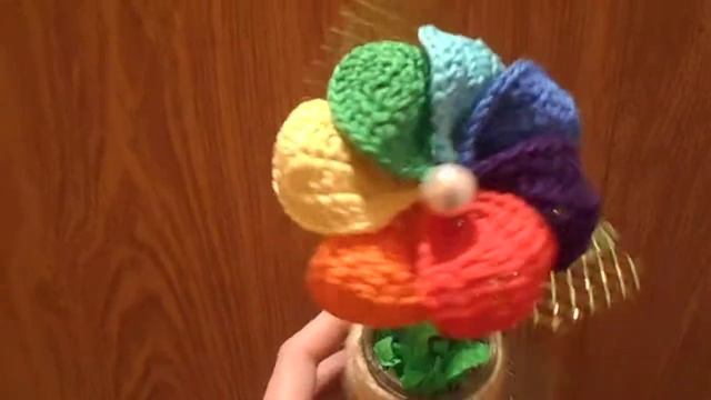 Вязаный цветочек-цветик семицветик смотреть онлайн