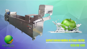 Барботажная машина для мойки яблок, фруктов и овощей и сушка Vega BW 2400