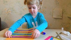 Кот. Аппликация из цветной бумаги. Поделка "Кошка" в детский сад.