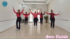 AMOR BACHATA Line Dance ll NiNa Ralliza (INA) January 2023 ll Demo Wulan and Friends (INA)