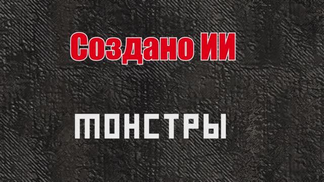 Создано ИИ. Монстры