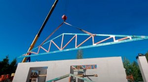 МОНТАЖ КРОВЛИ ИЗ СТРОПИЛЬНЫХ ФЕРМ