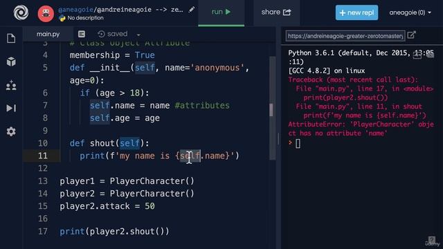 Python Full Course for Beginners 2023 - init in Python