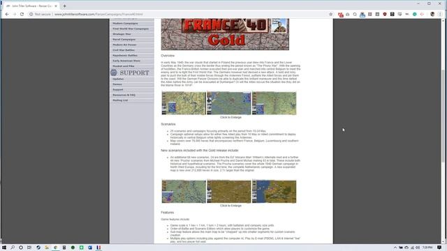JTS Game Showcase - Panzer Campaign France 40 - pt.1