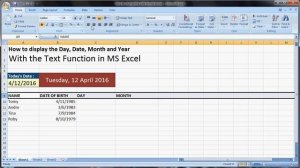 Microsoft excel training |Tips on How to Change the Date Format to Text in Excel