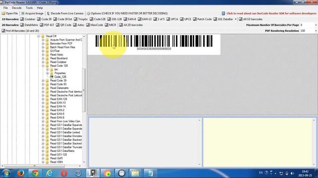 Read Code 128 With ByteScout BarCode Reader SDK