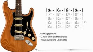 Tasty Blues Rock In G Minor _ Guitar Backing Track