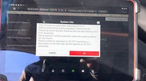 Nissan CVT Trans Valve Body Programming with CD QR Code using Launch Scan Tool Throttle III