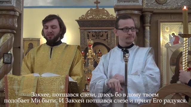 Чтение Евангелия от Луки 19: 1-10 на жестовом языке (29.01.2017) смотреть онлайн
