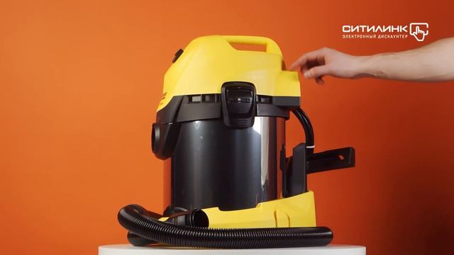 Обзор строительного пылесоса KARCHER WD 3 Premium | Ситилинк