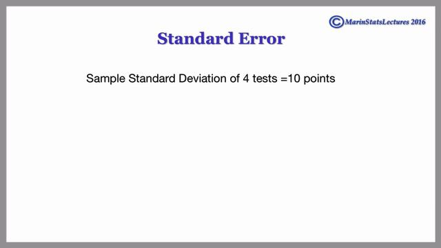 Hypothesis Testing: Test Statistic (one sample t test) I Statistics 101 #3 | MarinStatsLectures