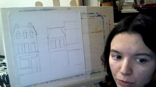 Рисуем заснеженную улицу, 1 часть смотреть онлайн