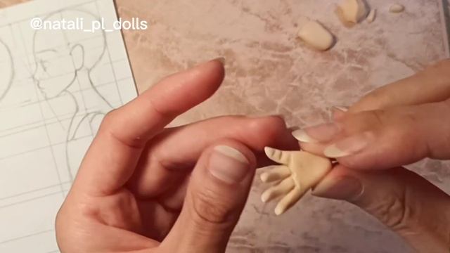 ❤️КАК СЛЕПИТЬ РУКИ КУКЛЕ❤️ из полимерной глины. МК по малышке Кэти. Часть 4