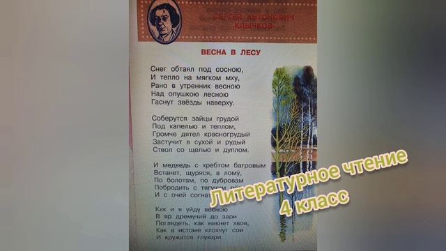 Стихотворение "Весна в лесу ?С.А. Клычков?Литературное чтение 3 класс