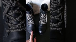 вмятина на ботинке, как выправить ботинки, как разгладить ботинки