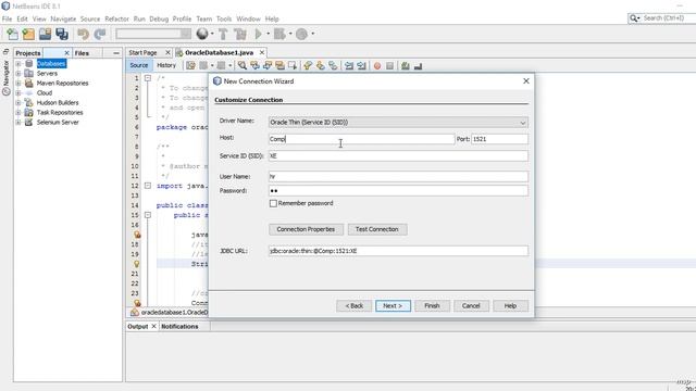 Open or connect Oracle 11g Database from Java Netbeans by jdbc6.jar смотреть онлайн