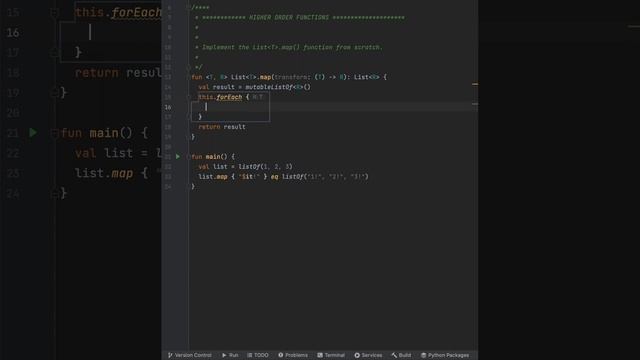 Kotlin - Higher Order Funciton map easy programming смотреть онлайн