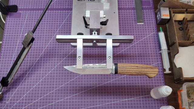 Заточка Х12МФ, охотничий нож, карбид кремния, чугунный притир, Zag Max, Алмазная паста Венев смотреть онлайн