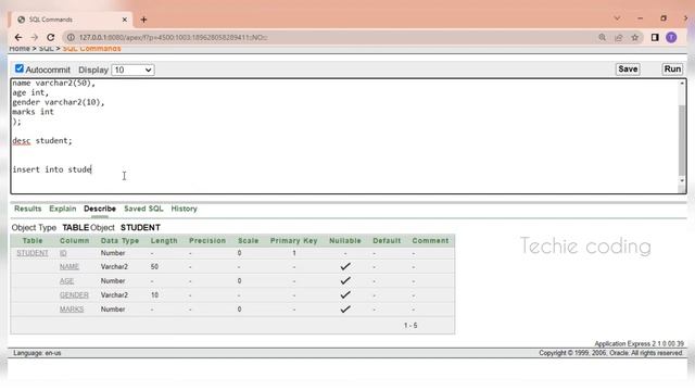 Create & Insert Data in Oracle Database | Tutorial for Beginners #oracledatabase