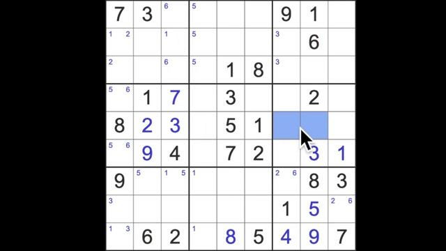 Sudoku solution – New York Times sudoku 13 March 2023 Hard level смотреть онлайн