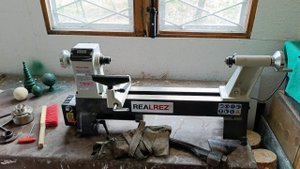 подключили электричество на даче! достал токарный станок REALREZ R-1218VD 550 В REZ-R-1218VD 550 W