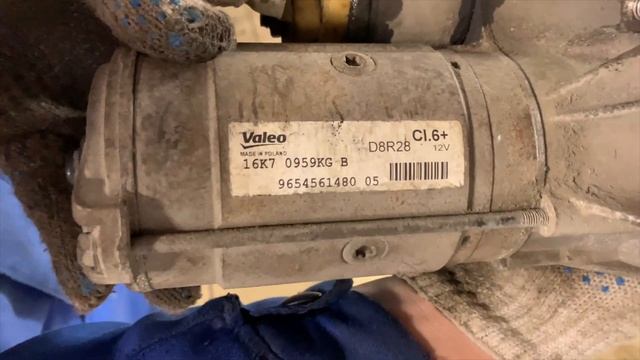 Снятие и чистка стартера SpaceTourer. cleaning the starter
