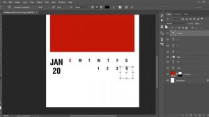 How to make Calendar in Photoshop CC, CS6 | Photoshop Calendar Design Tutorial