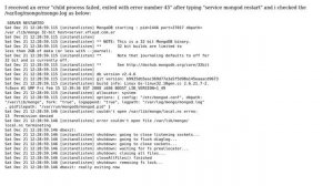 DevOps & SysAdmins: Mongodb can' t be restarted (child process failed, exited with error number 45)