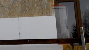 Начало утепления дома из ОСБ, ОСП панелей. Нельзя клеить экструдер, а  только белый пен