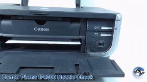 How to do a nozzle check test page on a Canon Pixma IP4300 Printer