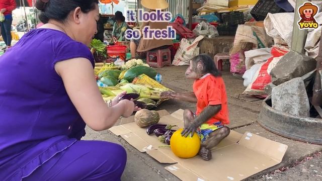 YoYo JR takes the goat to harvest vegetables and  goes market sell | full version