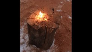 Костер "Финская свеча".  Как сделать.  Как горит.  Для чего нужна. Bonfire "Finnish candle"