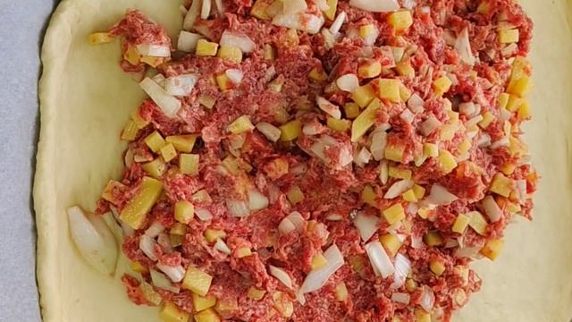 Мясной пирог! Етти бәліш! Казакша рецепт.