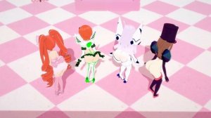 ueno,gwen,kanna ,reko X kill la kill ghost dance MMD