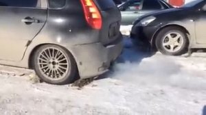 Калина спорт на выхлопе Fox 51