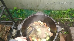 Готовим Аджап сандал в казане